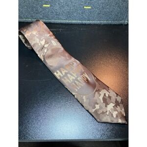 Duck Dynasty Phil Robertson Happy Happy Happy Camo Mens Necktie Brown Camouflage